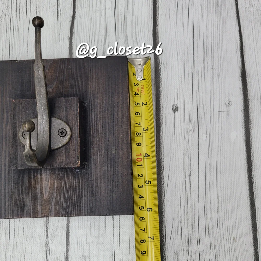 Rustic Black Metal Wall Hook